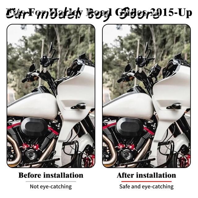 【並行輸入品】ハーレー ツーリング ロード グライド FLTRX 2015-2023 器械ハンドルバー制御ブラケットバイクハンドルバー上クランプ_2