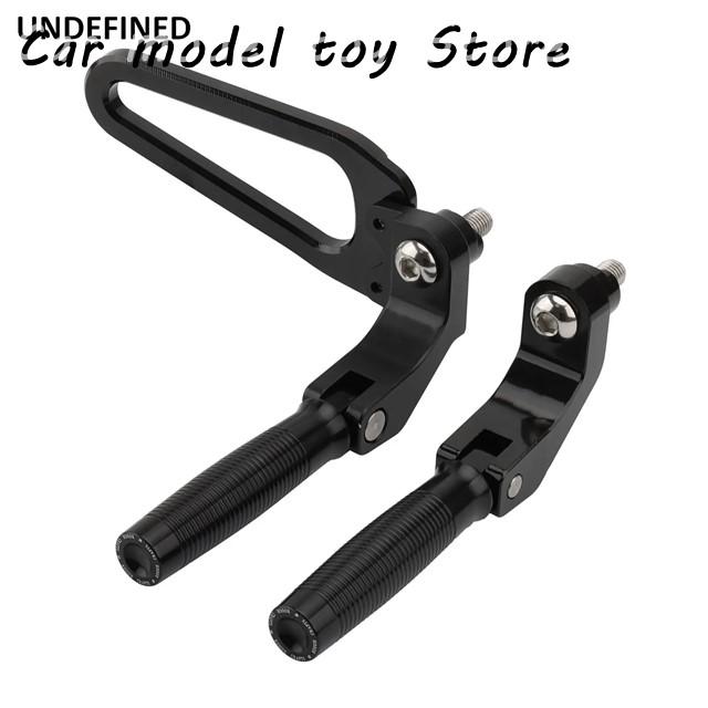 【並行輸入品】BMW バイクリア助手席フットペグ R18 R 18 レトロペダルサポートダート台クランプ黒ブラケット_2