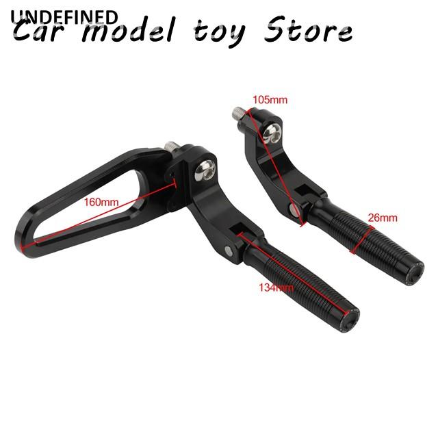 【並行輸入品】BMW バイクリア助手席フットペグ R18 R 18 レトロペダルサポートダート台クランプ黒ブラケット_5