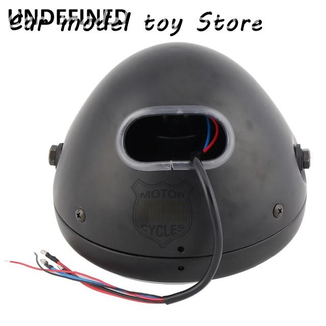 【並行輸入品】ホンダ  7.5 インチヘッドライト黒バイクプロジェクター ヘッドライト ランプアンバーハロ リングハイ/LO ハーレー CBR C_3