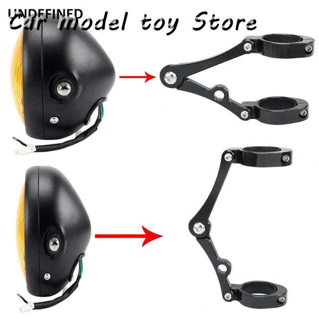 【並行輸入品】ハーレー  チョッパーボバーカフェレーサー 50MM-54MM バイクヘッドライトマウントブラケットフォーク管クランプ ホールダー自_4
