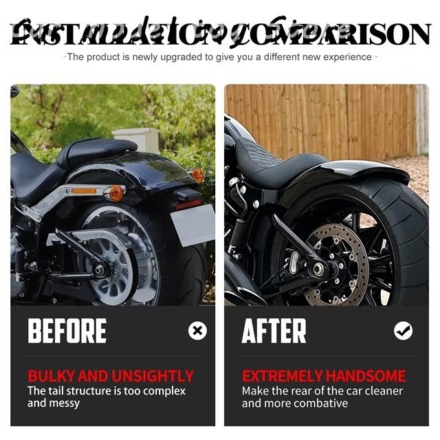 並行輸入品】ハーレー バイク用リアショートフェンダーマッドよけ