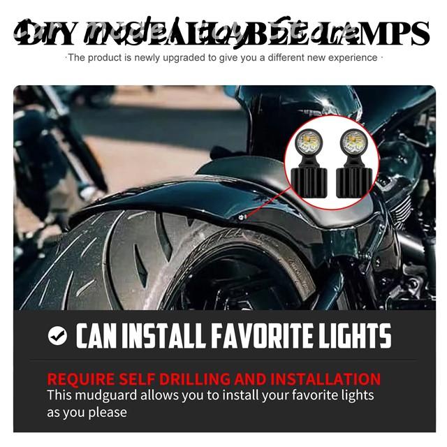並行輸入品】ハーレー バイク用リアショートフェンダーマッドよけ