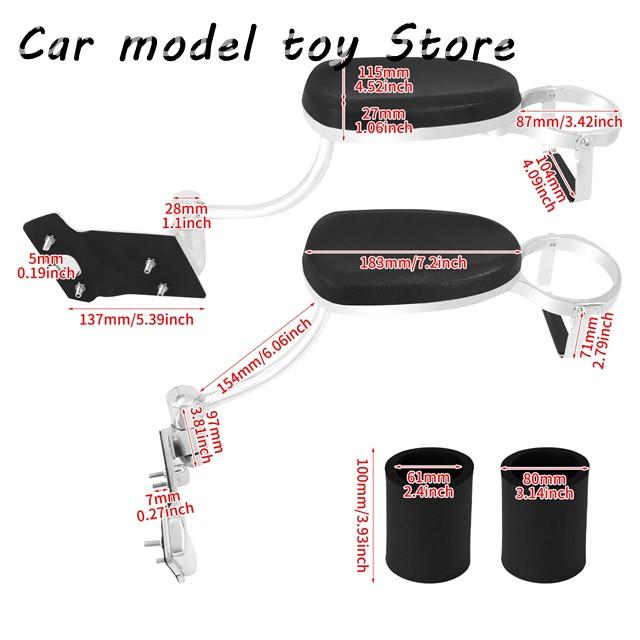 【並行輸入品】ホンダ バイク用 調整式リアシート用アームレスト ブラック/ アームレスト ゴールドウィング GL1800 GL 1800 20_5