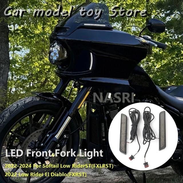 並行輸入品】ハーレー NEW バイク LED ブラックフロントフォーク