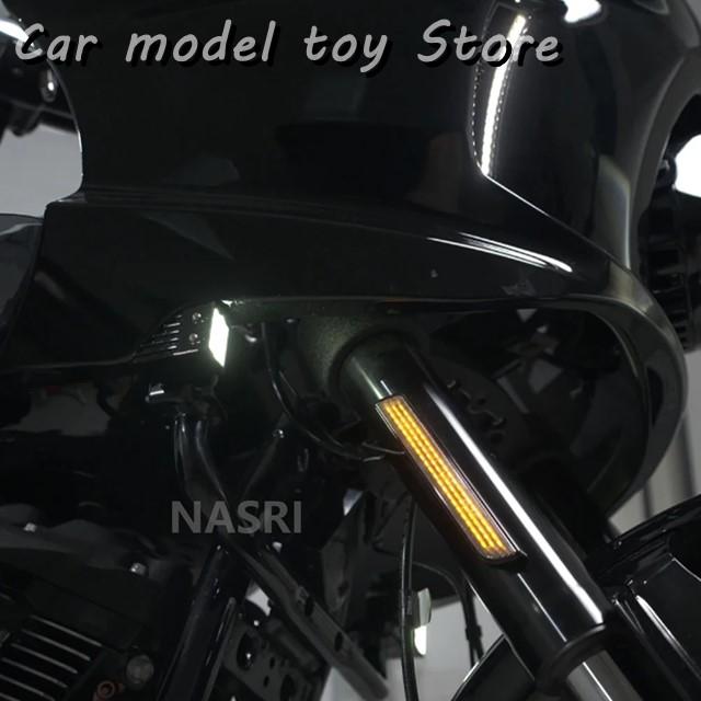 並行輸入品】ハーレー NEW バイク LED ブラックフロントフォークライト