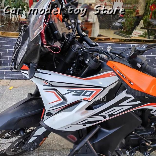 【並行輸入品】 790 890 ADV ADVENTURE R S 2022年以前年式バイク用フロントフェアリングサイドパネルウィンドデフレクターウィンドスクリーンプレートカバーキ_2