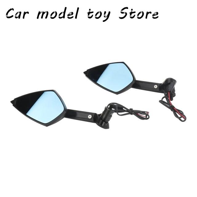 【並行輸入品】ドゥカティ バイク用アクセサリー LEDウィンカーライト付きバックミラー ブラック ペア STREETFIGHTER V4 STR