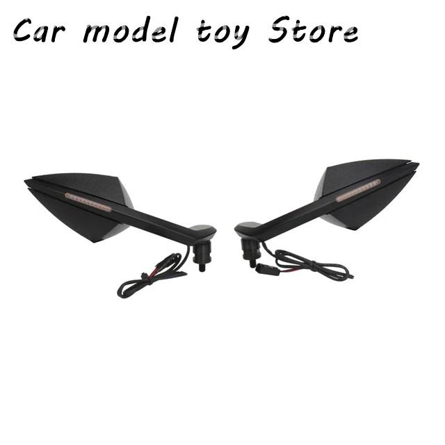 【並行輸入品】ドゥカティ バイク用アクセサリー LEDウィンカーライト付きバックミラー ブラック ペア STREETFIGHTER V4 STR