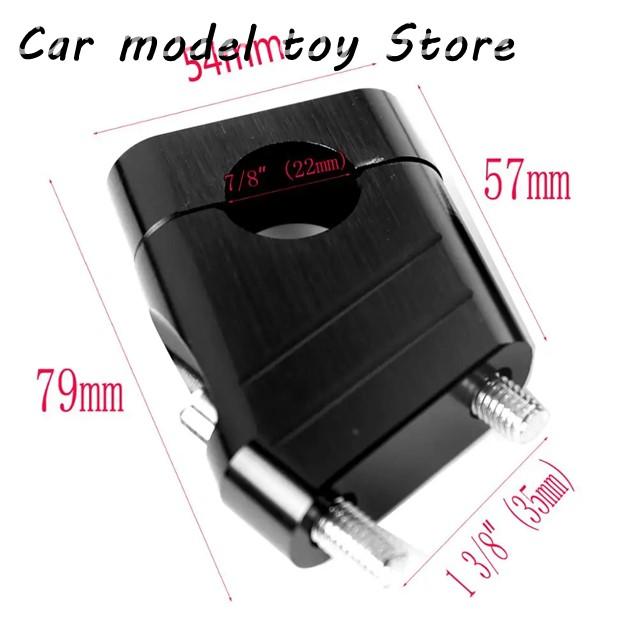 ブランド登録なし - 【並行輸入品】 黒いこと 7/8in 22MM ハンドルバーライザー クランプ テーパーフィット 汎用自動二輪車 自動二輪車用