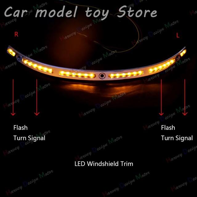 【並行輸入品】ハーレー  LED ウインドシールドトリムサドルバッグライト ツーリングエレクトラグライドストリート2014年2022年用_2