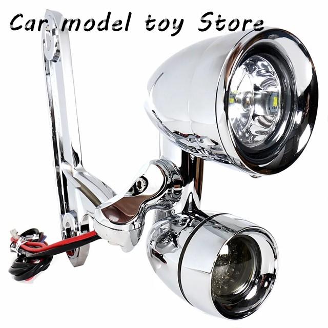 【並行輸入品】ハーレー LEDフェアリングマウントドライビングライト＆LEDスモークウィンカー 用エレクトラストリートグライドロードキング199_2