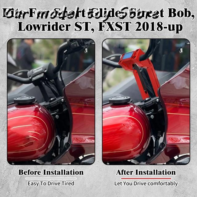 【並行輸入品】ハーレー ハンドル クランプ ライザー 10インチ バイクソフテイルストリートボブ FXDB スポーツグライド FLSB FXST_1