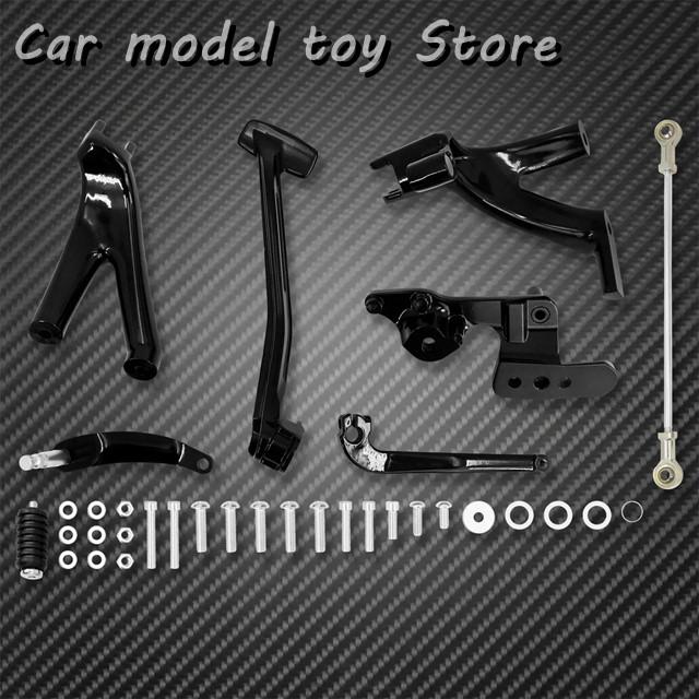 【並行輸入品】ハーレー ソフテイルローライダーストリートボブFXLR FXDB FXST FXFB 18-UP フットペグレストブラックアルミバ_1