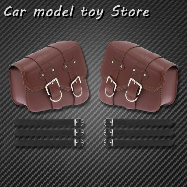 ブランド登録なし - 【並行輸入品】ハーレー  自動二輪車 PU 革サドル 御徒面子球歴左 + 右寄り物の具 御徒面子 黒いこと/赤銅色  運動競技はやりっ子 XL 883 1