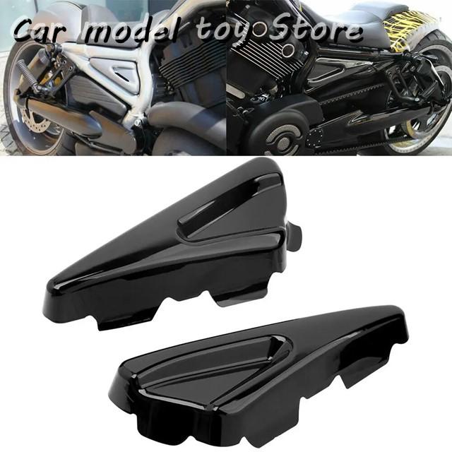 並行輸入品】ハーレー バイク光沢黒 ABS タンクサイドフレーム V-ROD