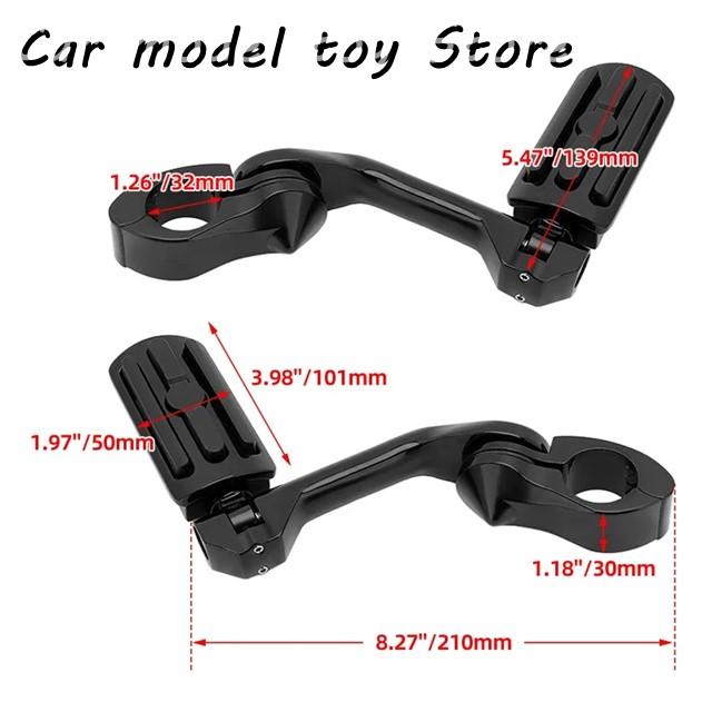 【並行輸入品】ハーレー  バイクロングレンジハイウェーフットペグ調節可能フットレスト 1 1/4 インチエンジンツーリング ソフテイル キット_5
