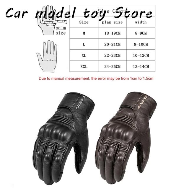 【並行輸入品】 革バイク グローブ防水防風冬ホットライディング グローブ タッチ フル指手袋拳手ひら保護操作_4