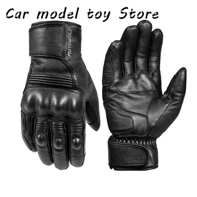【並行輸入品】 革バイク グローブ防水防風冬ホットライディング グローブ タッチ フル指手袋拳手ひら保護操作_5