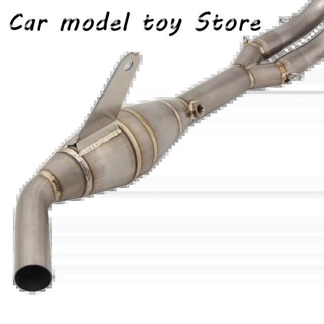 【並行輸入品】ヤマハ YZF-R3 YZF-R25 R3 R25 MT-03 MT03 MT25 バイク排気装置チタニウム合金フロントミドルリ_4