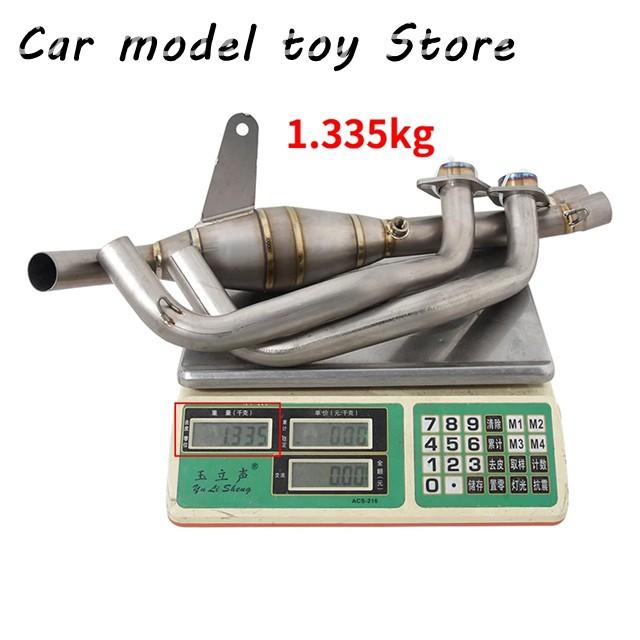 【並行輸入品】ヤマハ YZF-R3 YZF-R25 R3 R25 MT-03 MT03 MT25 バイク排気装置チタニウム合金フロントミドルリ_5