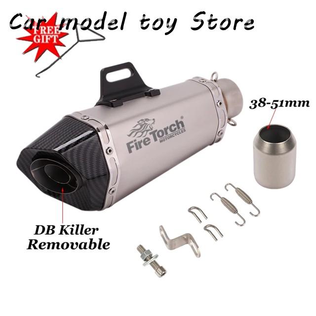 【並行輸入品】 デューク390 R25 Z900 GSXR1000 SV650 R6 R3 R1 ZX6R MT07 CBR500 DB キラー マフラー本汎用 36-51MM バイク排気装置の画像