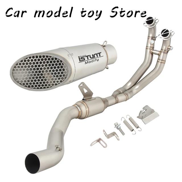 【並行輸入品】 FOR APRLLIA RS660 RS TUONO 660 2021 2022 2023 バイク排気エスケープ システム フロント リンク パイプ接続 51 MM マフラー モト_1