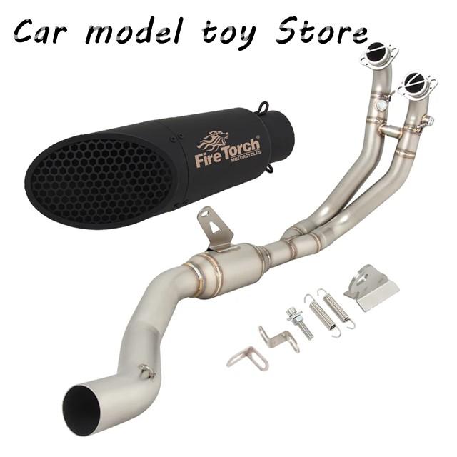 【並行輸入品】 FOR APRLLIA RS660 RS TUONO 660 2021 2022 2023 バイク排気エスケープ システム フロント リンク パイプ接続 51 MM マフラー モト_2