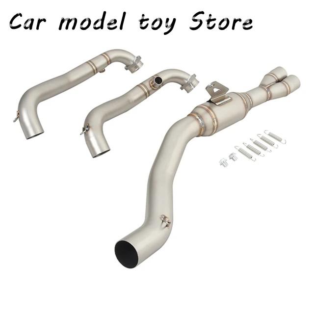 【並行輸入品】 FOR APRLLIA RS660 RS TUONO 660 2021 2022 2023 バイク排気エスケープ システム フロント リンク パイプ接続 51 MM マフラー モト_4