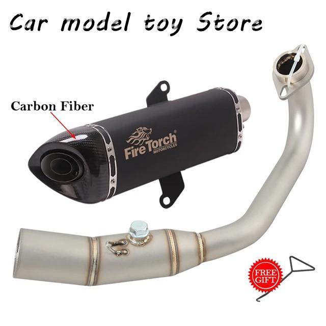 【並行輸入品】ホンダ FORZA 300 350 NSS350 2018 - 2023 バイク排気システム エスケープ マフラー モト フロン_1
