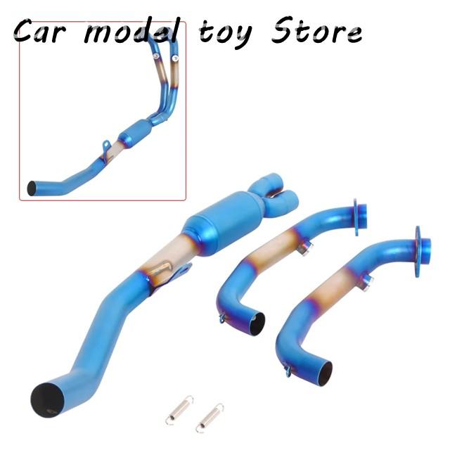 【並行輸入品】 用 450MT 450 MT 2024 2025 バイク排気モトクロス システム ステンレス フロント リンク パイプ接続元マフラー_2