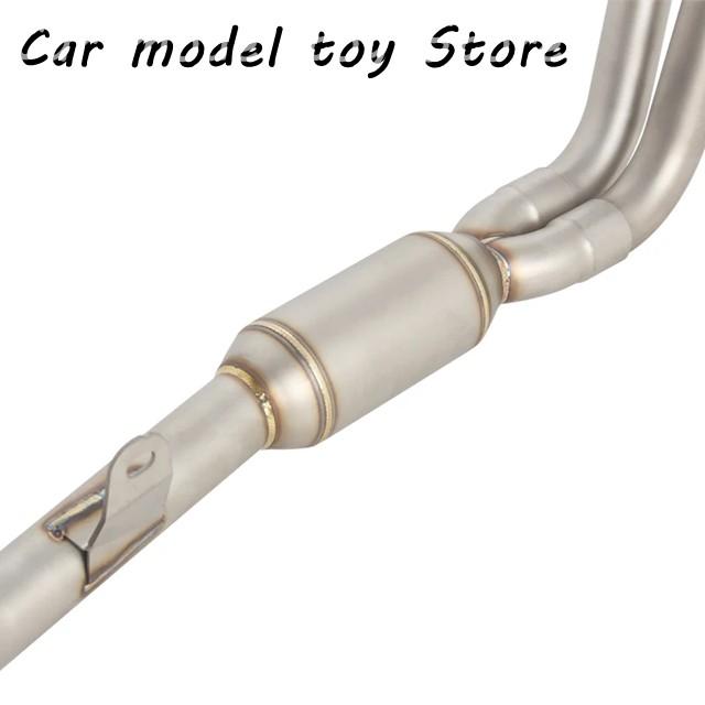【並行輸入品】 用 450MT 450 MT 2024 2025 バイク排気モトクロス システム ステンレス フロント リンク パイプ接続元マフラー_3