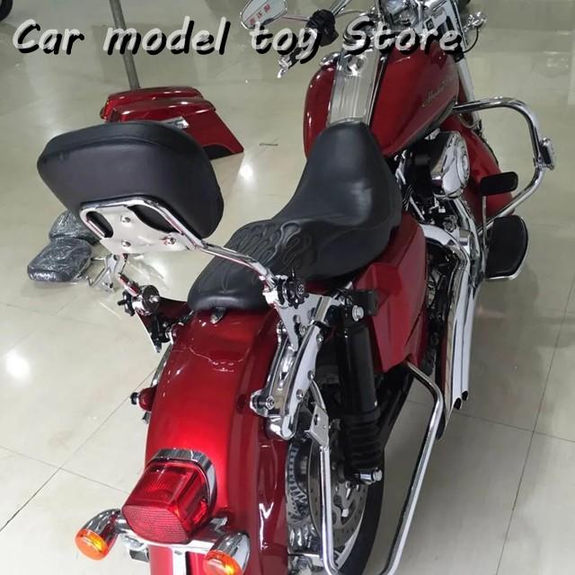【並行輸入品】ハーレー ダビッドソンツーリングストリートグライドロードキング2008 2016アルミ オートバイのSISSYバーバックレストキャ_5
