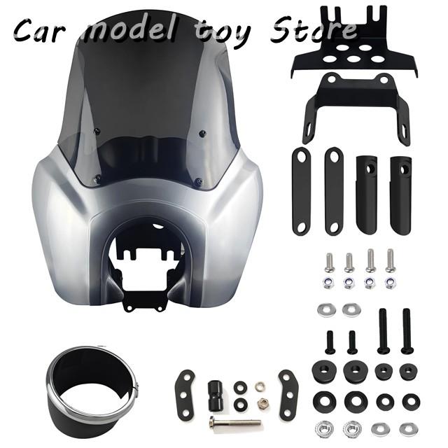 【並行輸入品】ハーレー ソフテイルローライダーS FXLRS 2020年 2023年 カスタム バラクーダシルバーTSPORTフロントフェアリン_1
