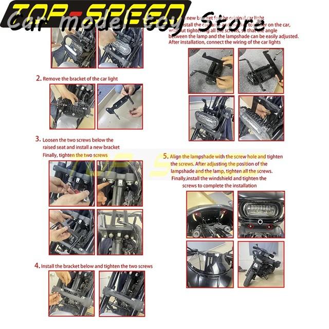 【並行輸入品】ハーレー のソフテイルファットボブ 114 FXFBS 18-24 FXFB 18 19 オートバイの ABS クラブスタイルのヘッ_5