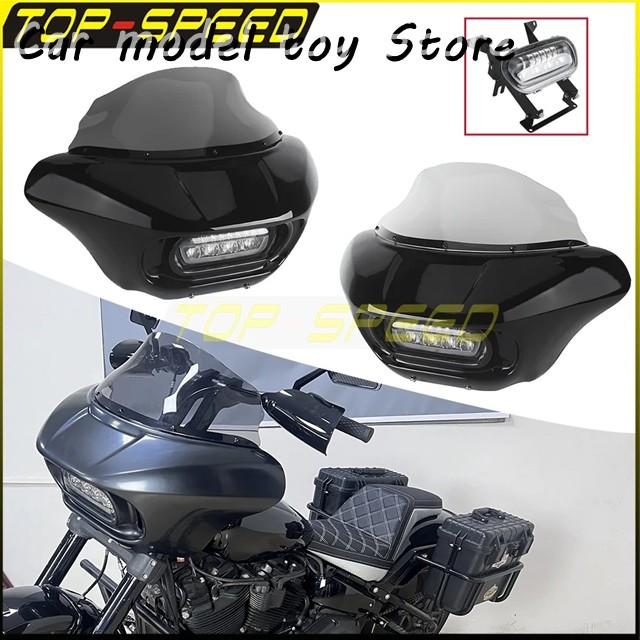 【並行輸入品】ハーレー のソフテイルのファットボブ 114 FXFBS 18-24 FXFB LED のヘッドライト フェアリングの風防ガラスのオ_1