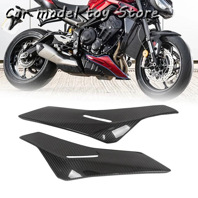 【並行輸入品】トライアンフ ストリートトリプル RS 2023 2024 バイク カーボン アンダートレーパネル フェアリング_1