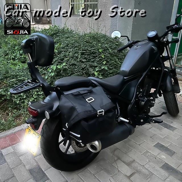 【並行輸入品】ホンダ 500 1100 CMX 300 CMX500 CM1100 用 調整可能折りたたみ式ライダー/ドライバー/パッセンジャー用バックレスト シシーバー_3