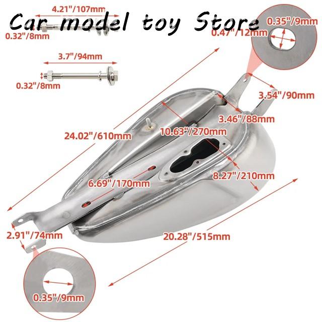 並行輸入品】ハーレー 14.4L 3.8ガロン 用未塗装ガソリンタンク