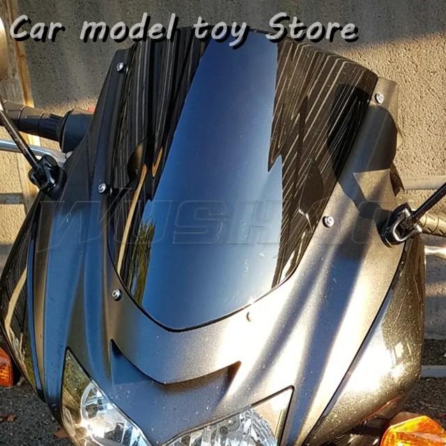 【並行輸入品】2004-07 のカワサキ Z750S S Z750 S オートバイのダブルのバブル風防の WINDSCREEN スクリーン黒イリジウムのクロム_5