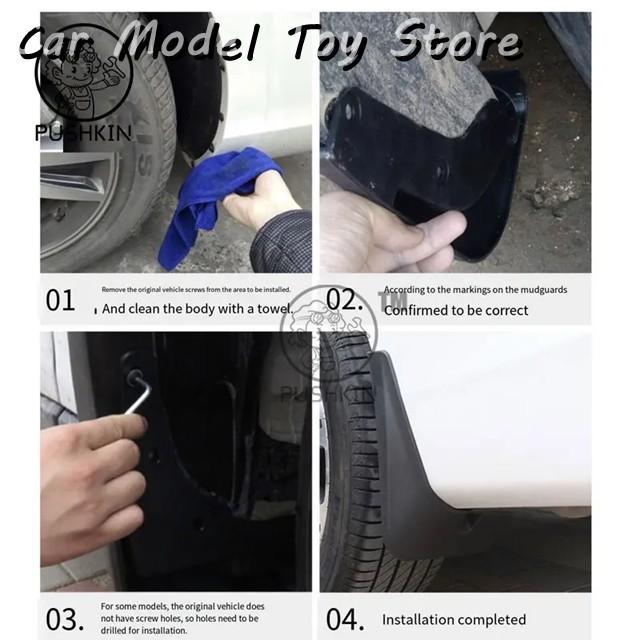 並行輸入品 トヨタハイラックス GRスポーツ用 4枚セット マッドガード