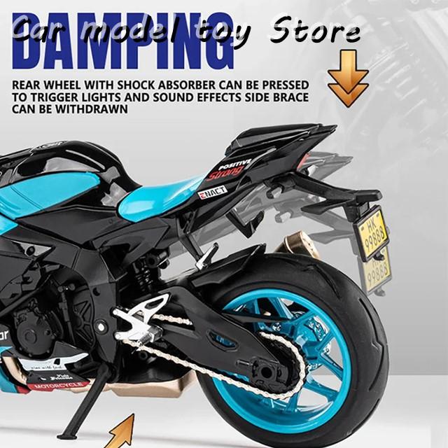 並行輸入品】 スケール1/12 YZF-R1M金属バイク基地ダイキャスト合金