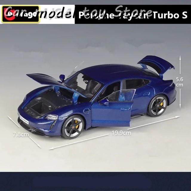 【並行輸入品】ポルシェ  BBURAGO 1:24  テイカン ターボ S クーペ合金車モデル ダイキャスト金属玩具スポーツカー モデル シミュレの画像
