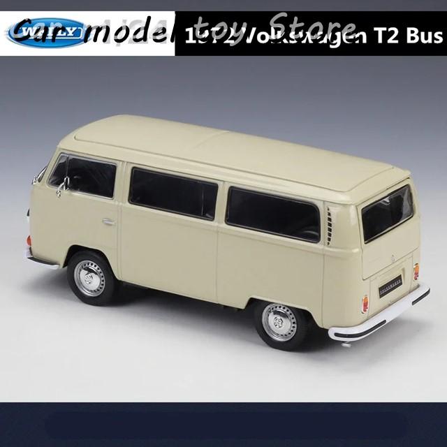 【並行輸入品】 WELLY 1:24 VOLKSWAGEN 1972 T2 T1 ALLOY BUS MODEL DIECAST METAL TOY CLASSIC CAR BUS MODEL SIMULATION COLLECTION CHILDREN TOY GIFTの画像