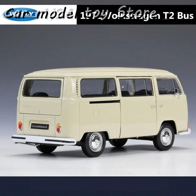 【並行輸入品】 WELLY 1:24 VOLKSWAGEN 1972 T2 T1 ALLOY BUS MODEL DIECAST METAL TOY CLASSIC CAR BUS MODEL SIMULATION COLLECTION CHILDREN TOY GIFTの画像
