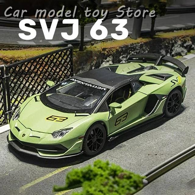 1:24ランボルギーニアヴェンタドールSVJ 63合金カーモデルダイ 1:24ランボルギーニアヴェンタドールSVJ 63合金カーモデルダイ