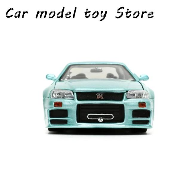 【並行輸入品】日産  JADA1:24 BRIAN 2002  SKYLINE GT-R R34 TOYS JDM STREET DRIFT SUの画像