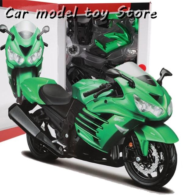 並行輸入品】カワサキ 組立版MAISTO 1:12ZX-14R合金レーシングバイク