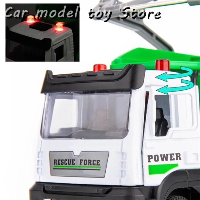 並行輸入品】 1/32 シティゴミ収集トラック車模型ゴミ分別衛生清掃車