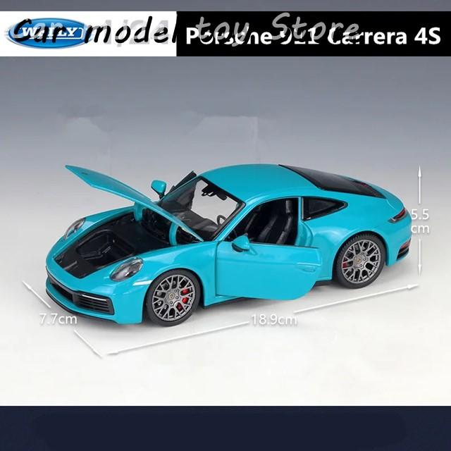 並行輸入品】 ウェリー1:24ポルシェ911カレラ4S合金スポーツカー